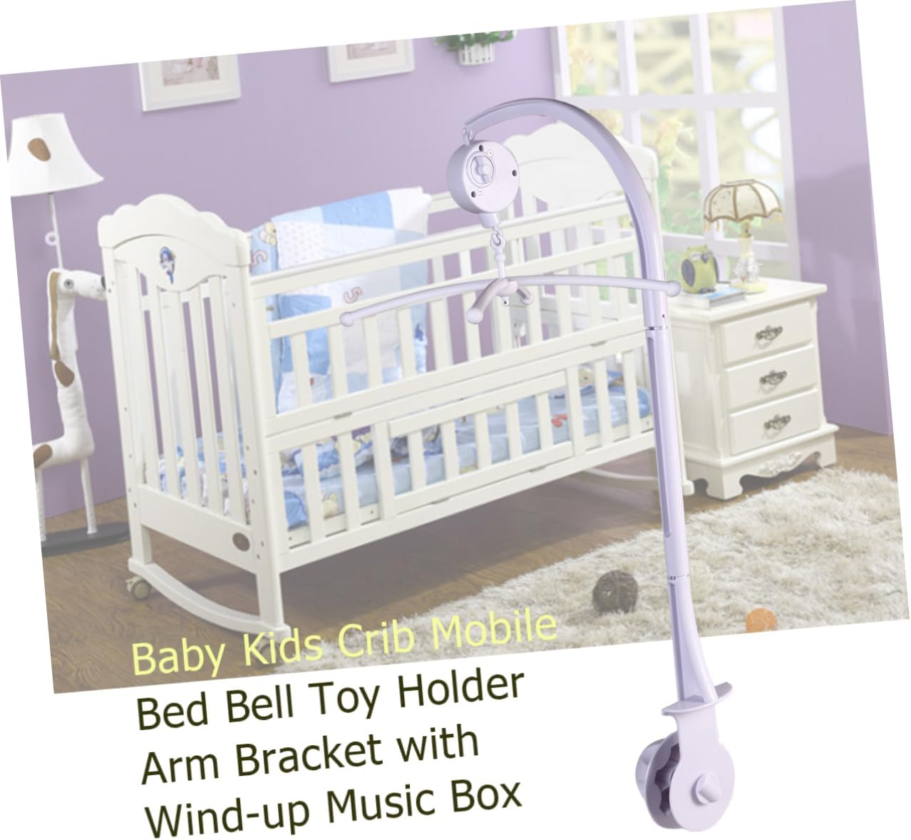 Vaguelly Hanging Bell Bracket for Crib Bell Holder Music Box Newborn Toys Months image number 1