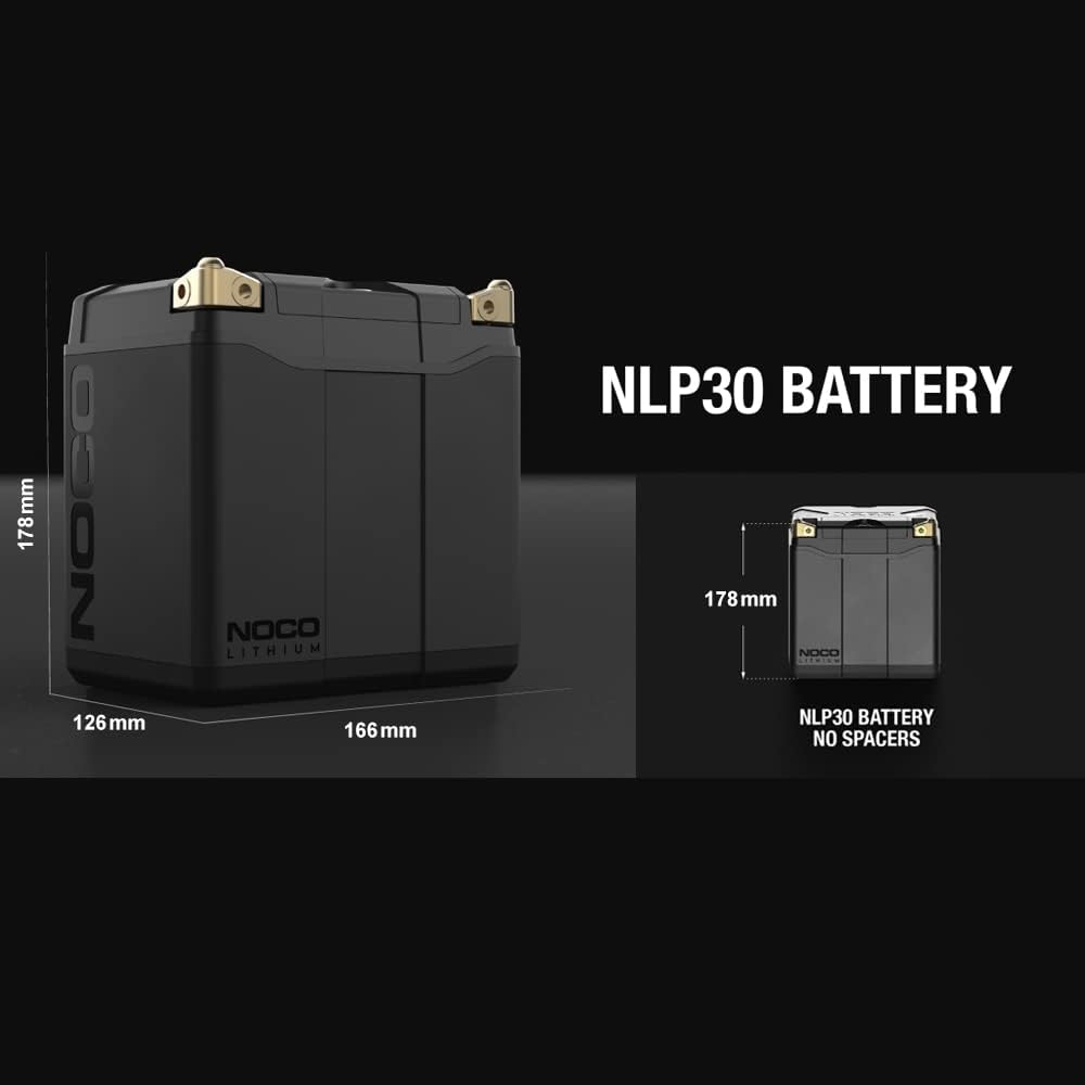 NOCO Lithium NLP30, Group 30, 700A Lithium Powersport Battery, 12V 8Ah Battery with Dynamic BMS for Motorcycles, Motorbikes, Atvs, Utvs, Pwcs and Scooters image number 5