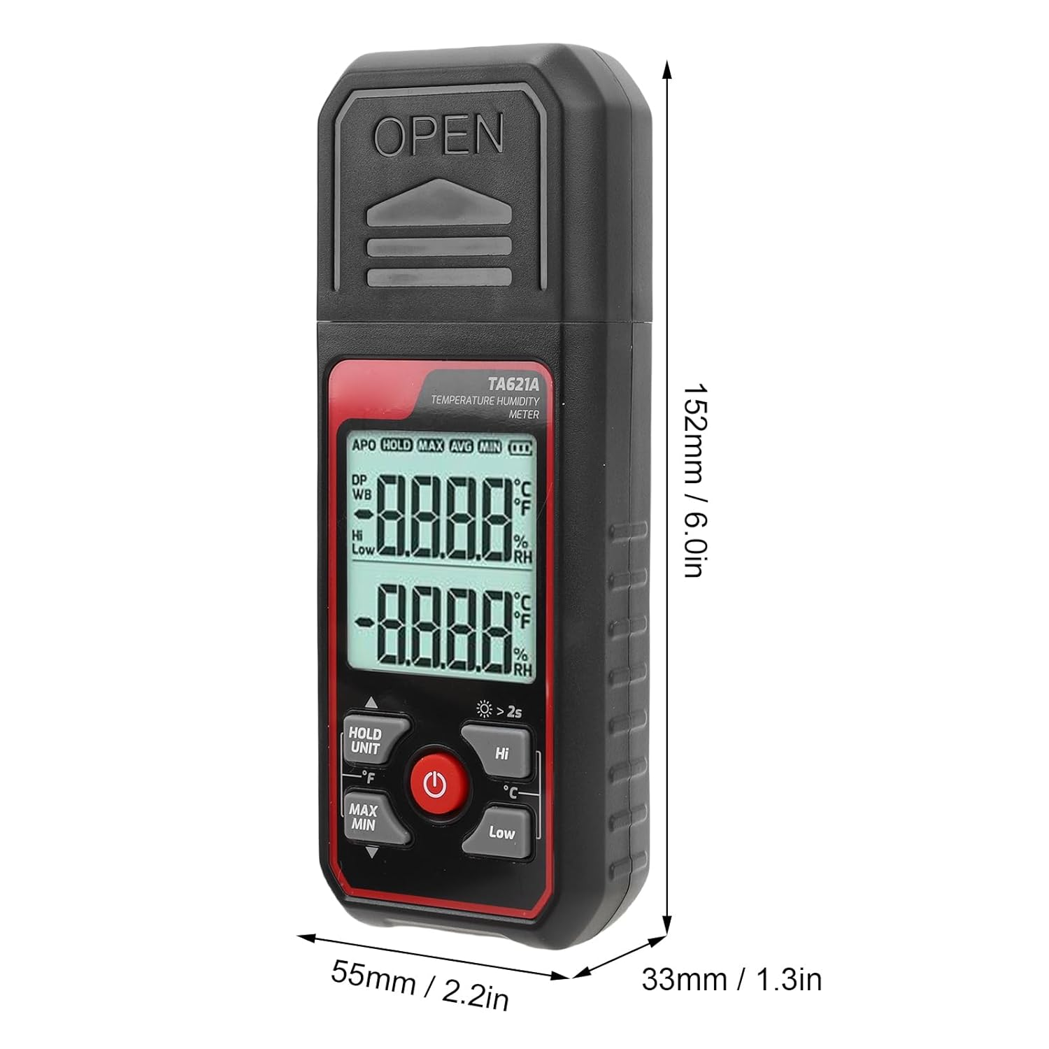 Digital Thermometer Hygrometer, Plastic with High Accuracy GXHTC3 Sensor, Accurate Temperature and Humidity Measurement for Indoor Outdoor Use image number 5