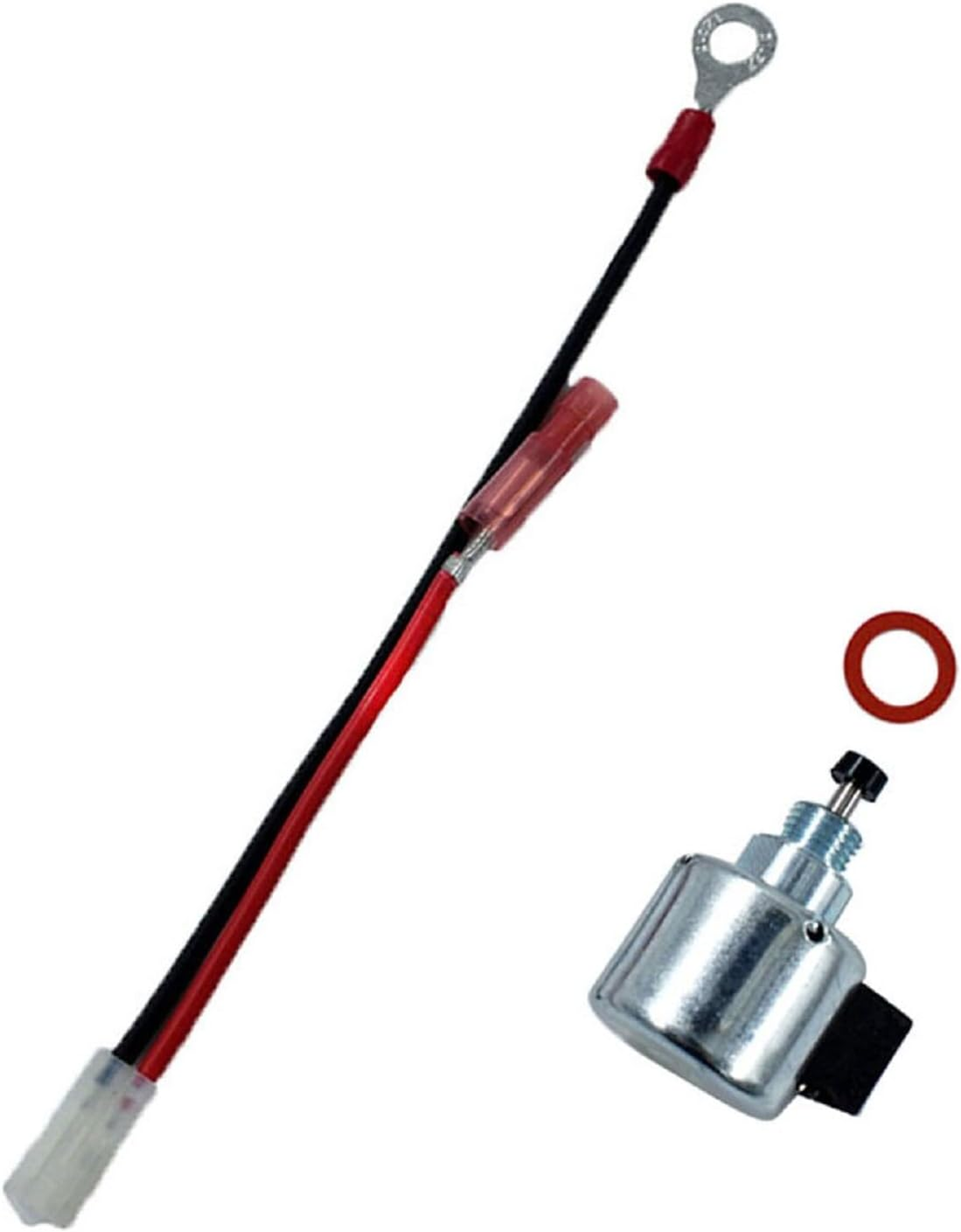 AM128242 Carburetor Fuel Shut off on Solenoid Replacement for 12-757-33 S 12-435-02-S 12-757-09-S CV12.5 CV13 CV14 CV15 CV16 STX38 LX255 AM128816