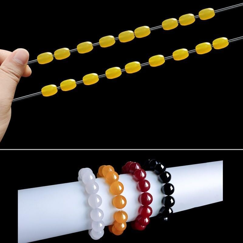 LORJE 4 Roll Clear Elastic Beading Threads，Stretchy Bead Cord String Stretchy Crystal Elastic Bracelet String for DIY Bracelet,Beading, Jewelry Making (1.0) image number 6