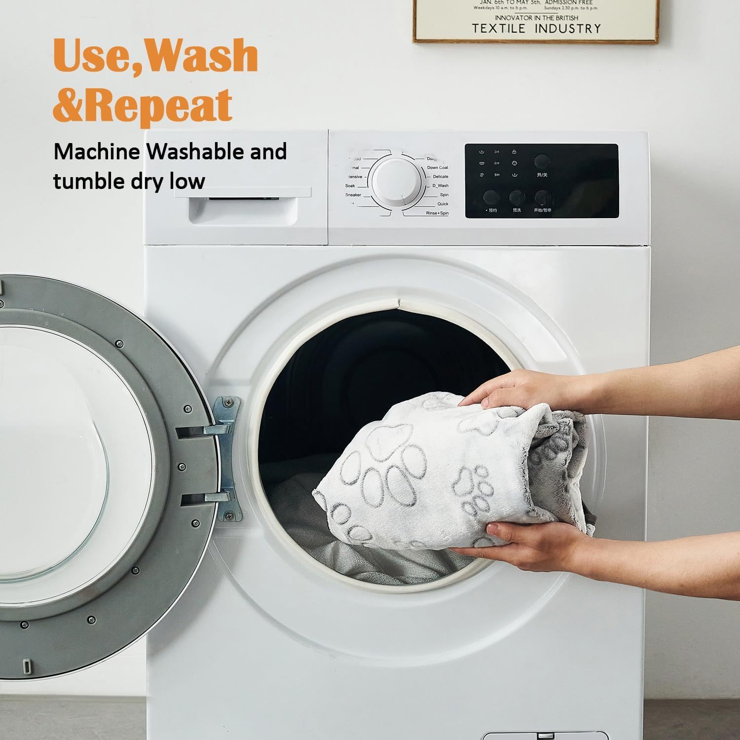 Qeils Reusable Puppy Pads, 2 Pack Washable Pee Pads for Dogs, Waterproof Non Slip Wee Wee Pad, Absorbent and Leakproof Training Mats for Potty, Crate, Playpen, Bed, Sofa, 18"X 24" image number 6