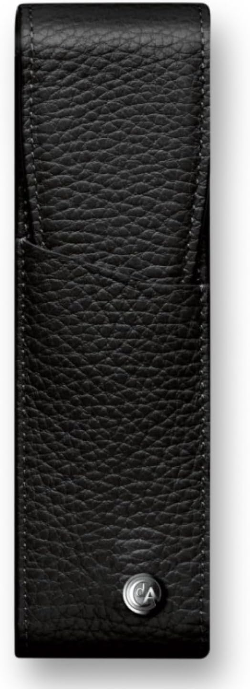 Caran D'Ache Leman Leather Case for Two Pens, Black, 1 St&uuml;ck (1Er Pack), Pencil Case