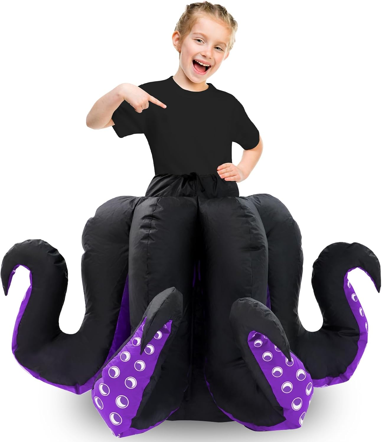 Inflatable Octopus Costume for Costume Women Octopus Halloween Blow up Costumes Cartoon Cosplay Party