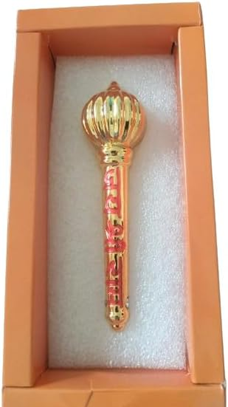 Generic Hanuman Ji Gada Brass Gold Plated/Hanuman Sota Decorative Showpiece - 12 Cm (Brass, Gold), HYRUMGA5666 image number 3