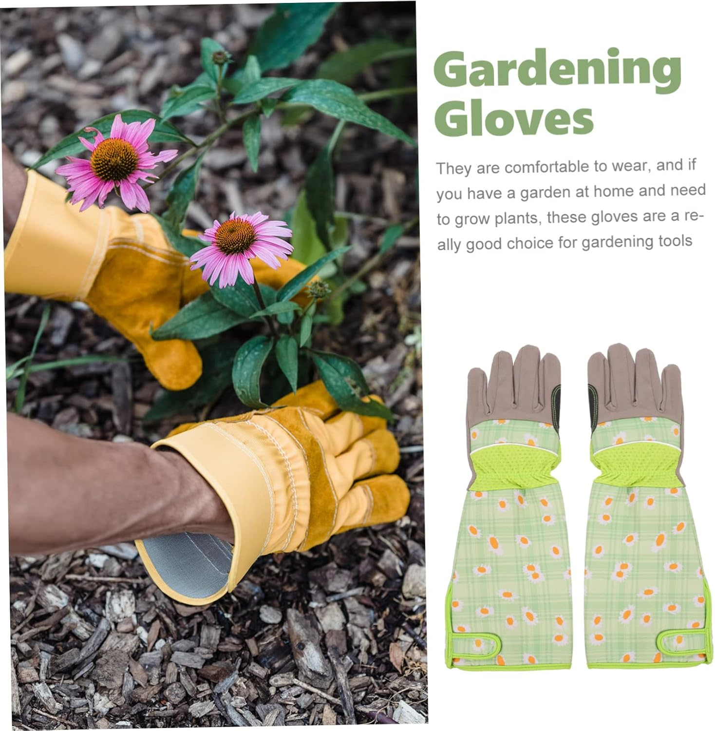 Yardenfun Gloves for Indoor Gardening Wending Gloves Garden Supplies Work Gloves Handling Glove Easy to Clean image number 6