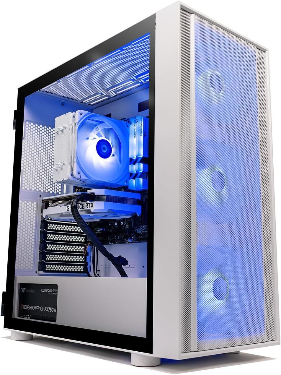 Thermaltake Computer System Infinity V2 Snow Edition - AMD 5500/ RTX 4060/ B550 Wifi/ 16GB RGB RAM/ H570 ARGB Snow image number 4