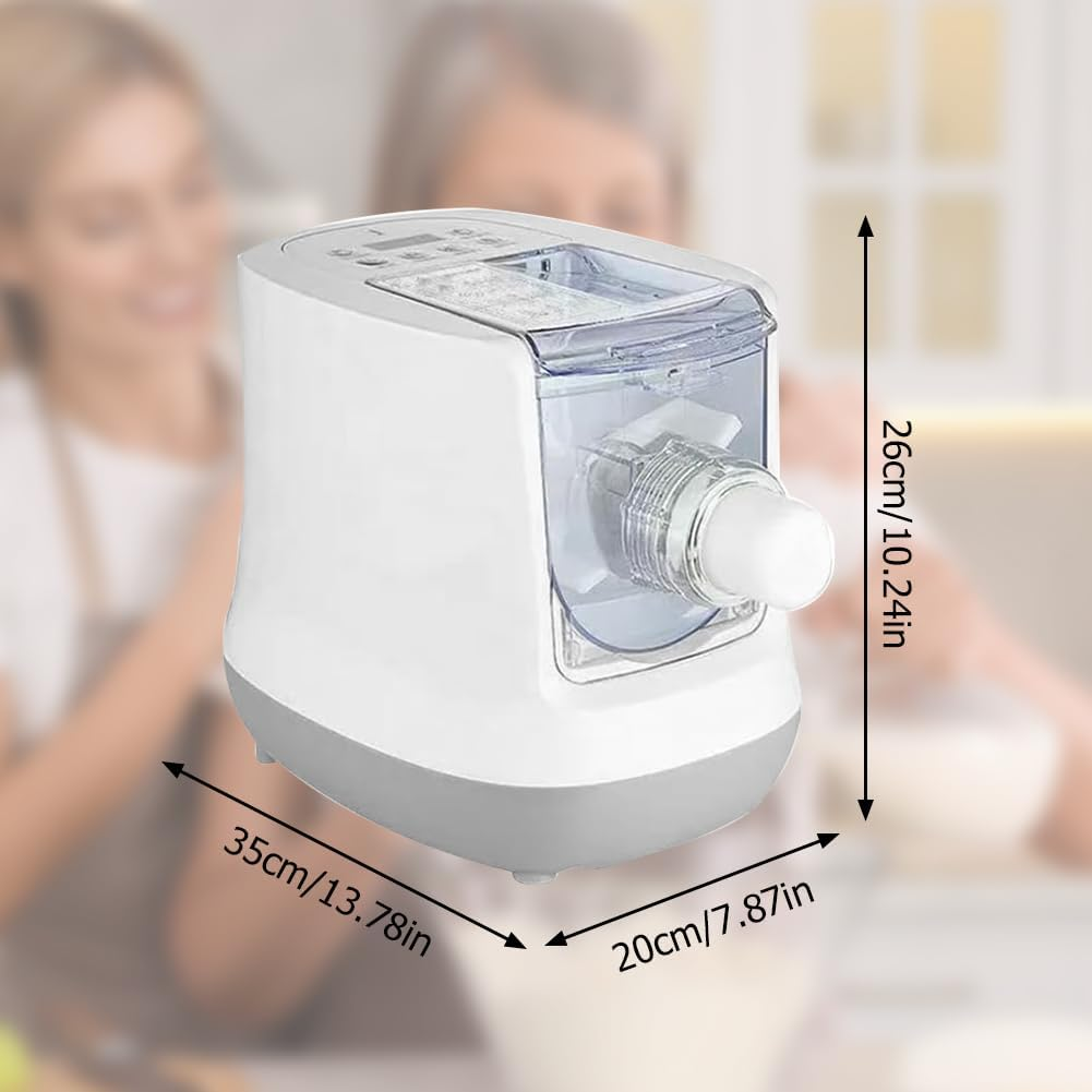 Xoxomeg Electric Pasta Maker, 260W Household Electric Automatic Noodle Maker with 12 Noodle Moulds, 2 in 1 Kneading and Making Noodles Machine image number 3