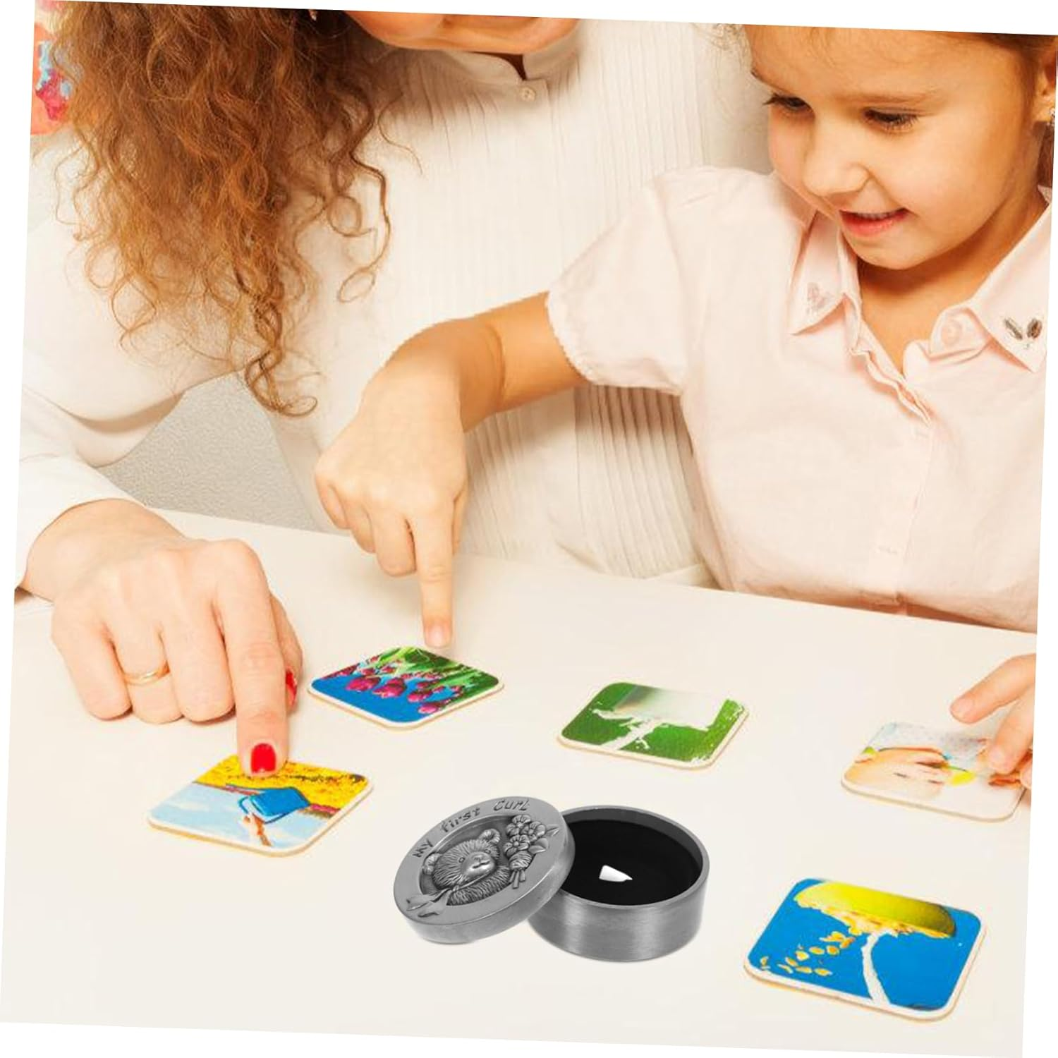 PRETYZOOM First Haircut Keepsake Box Design Baby Haircut Storage Holder Container for Boys and Girls Memory image number 6