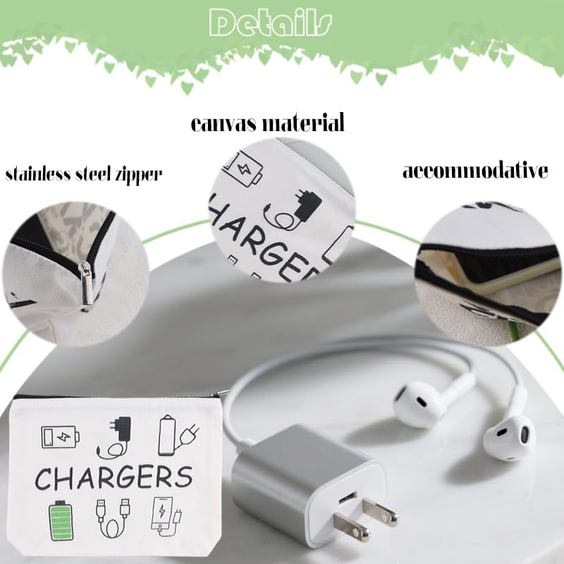 Makeup Cosmetic Bag Travel Storage Bag Electronic Charging Organizer for Women Travel Accessories Versatile Bags Small Makeup Cosmetic Bags for Women Cable Organizer Pouch for Cords