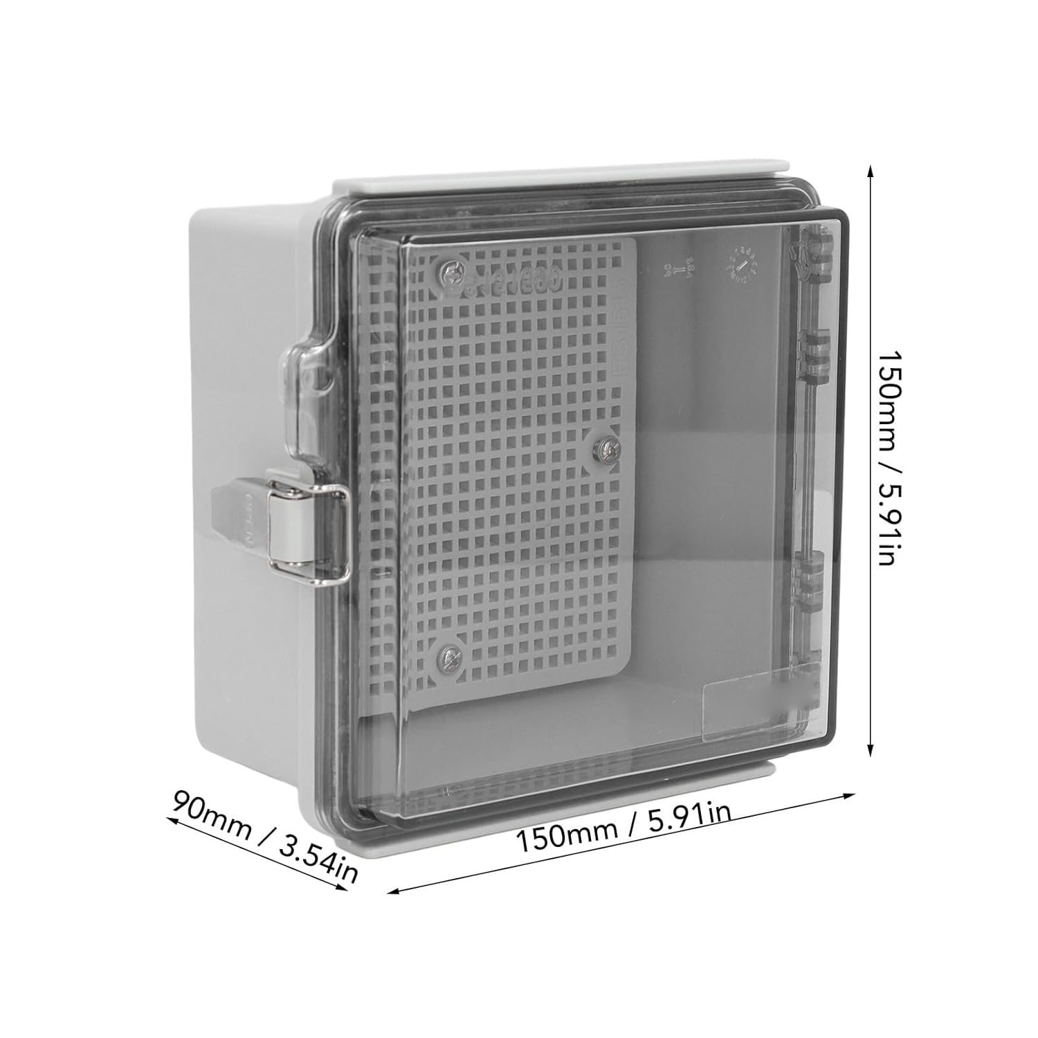 Union Box with Grid Mounting Plate, IP67 Electricity Enclosure for Household Versatile Electrical Projects image number 2