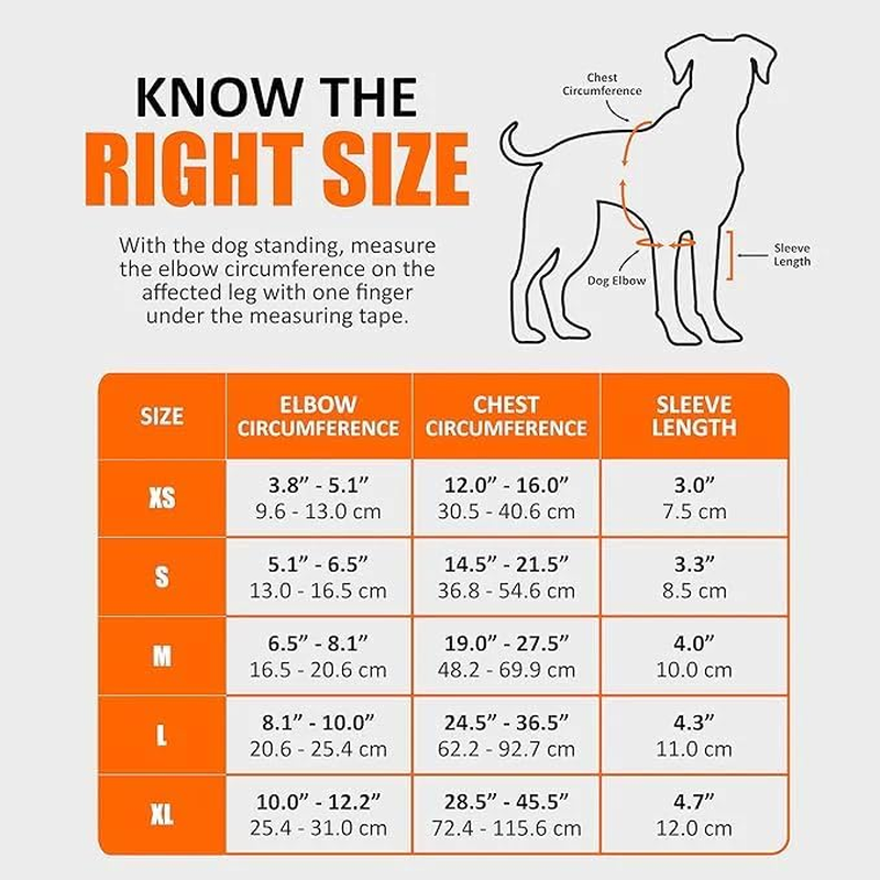 Neoally Dog Elbow Support Brace with Metal Inserts for Canine Elbow and Shoulder Support Elbow Hygroma, Dysplasia, Orthosis, Calluses, Pressure Sores and Shoulder Dislocation (Right Leg, Small) image number 2