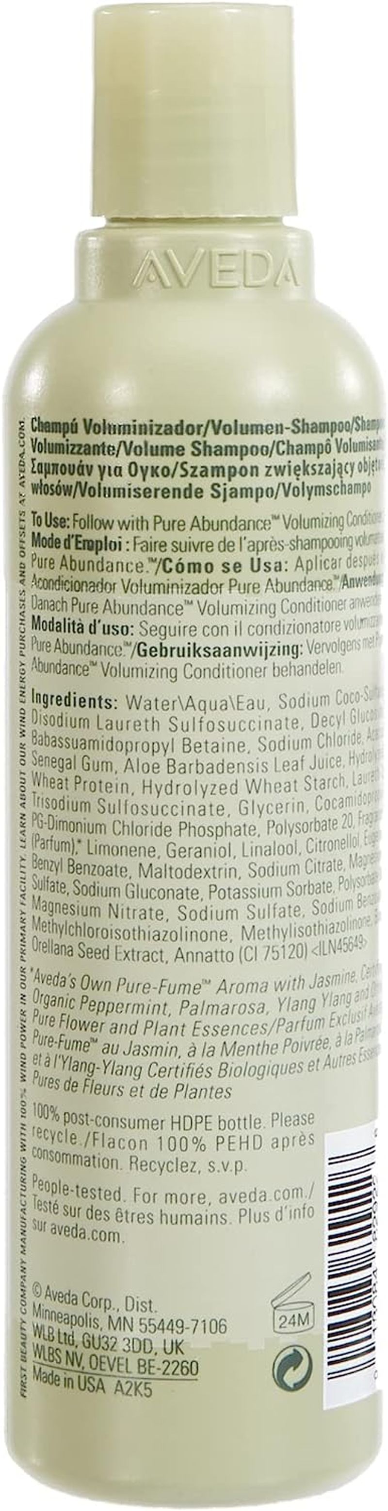 Aveda Pure Abundance Volumizing Shampoo for Unisex - 8.5 Oz Shampoo, 251.38 Millilitre image number 3