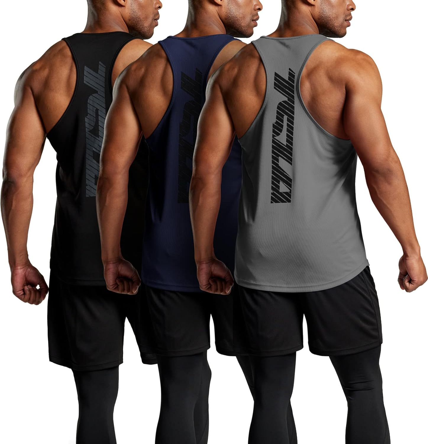 TSLA Men'S 1 or 3Pack Sleeveless Running Tank Top, Performance Athletic Muscle Shirts, Dry Fit Workout Gym Tank Tops