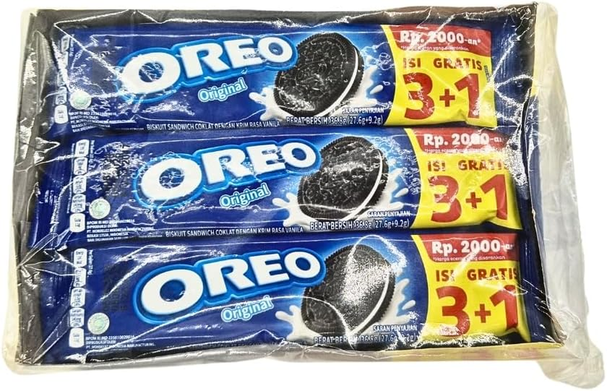 Kraft Oreo Biscuits Vanilla Flavoured Cream 36.8G*12 (Pack)
