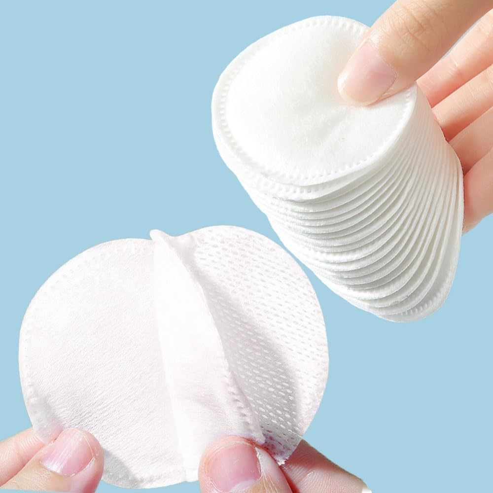 Esforzarse 360 Pcs Thickened Three Layer Makeup Cotton Pads, Cotton Makeup Remover Pads Make-Up Remover Pads for Face Soft and Absorbent Facial Remover Rounds for Makeup Removal and Cleansing image number 1