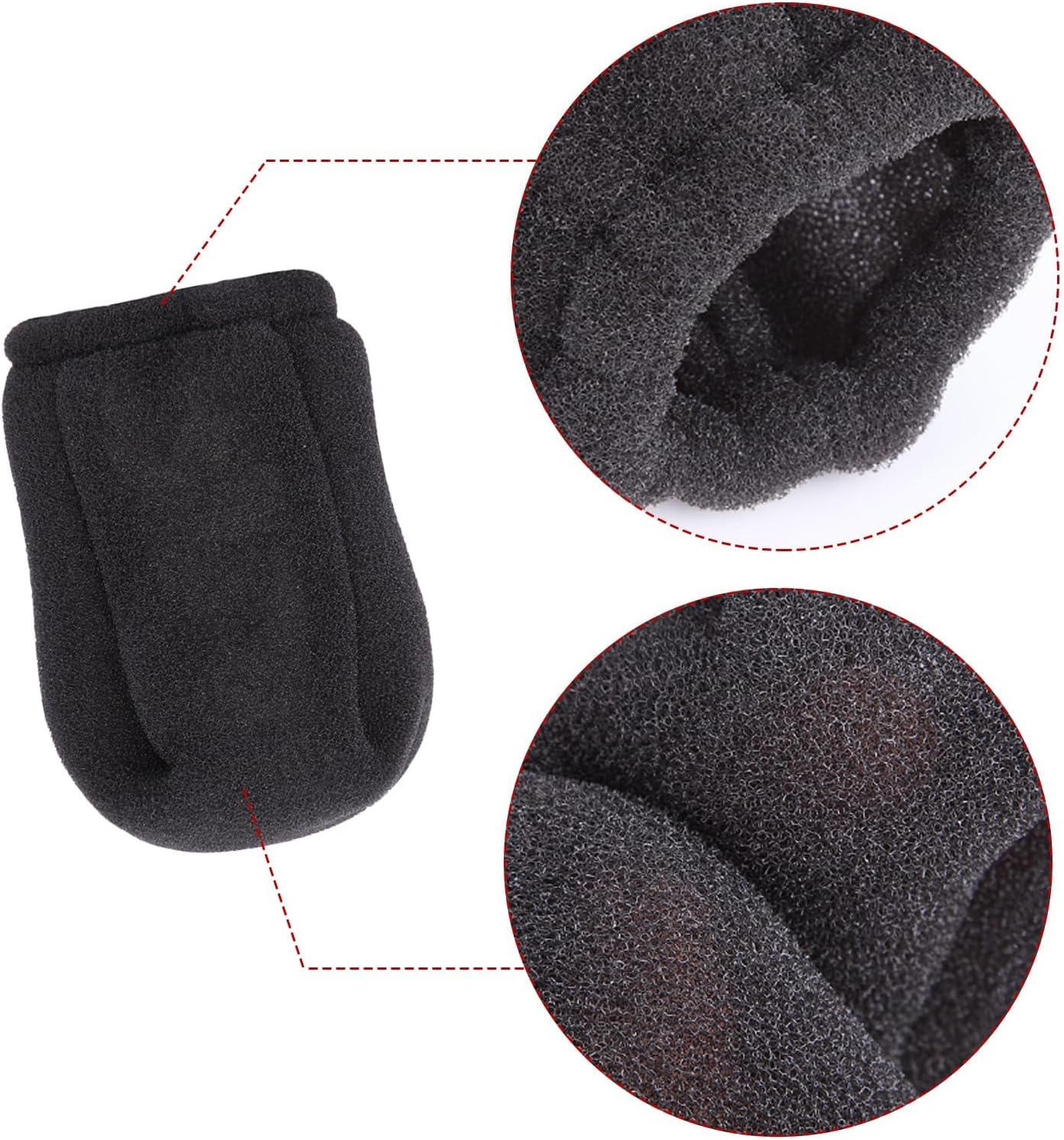 HDBHBH 2Pcs Hot Sock Diffuser for Hair Dryer, Compact Heat-Resistant & Reusable Foam Diffuser Cap, Black Foldable Sponge Universal Diffuser Attachment, Fits Most Hair Dryers