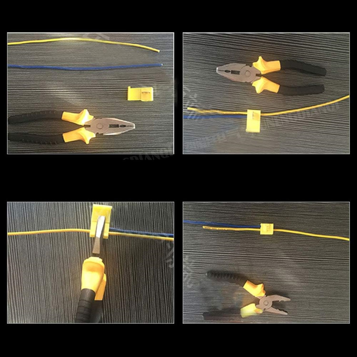 50PCS Solderless Quick Splice Wire Connectors, 12-10 AWG Scotch Lock Snap Electrical Wire Connector (Yellow) image number 6