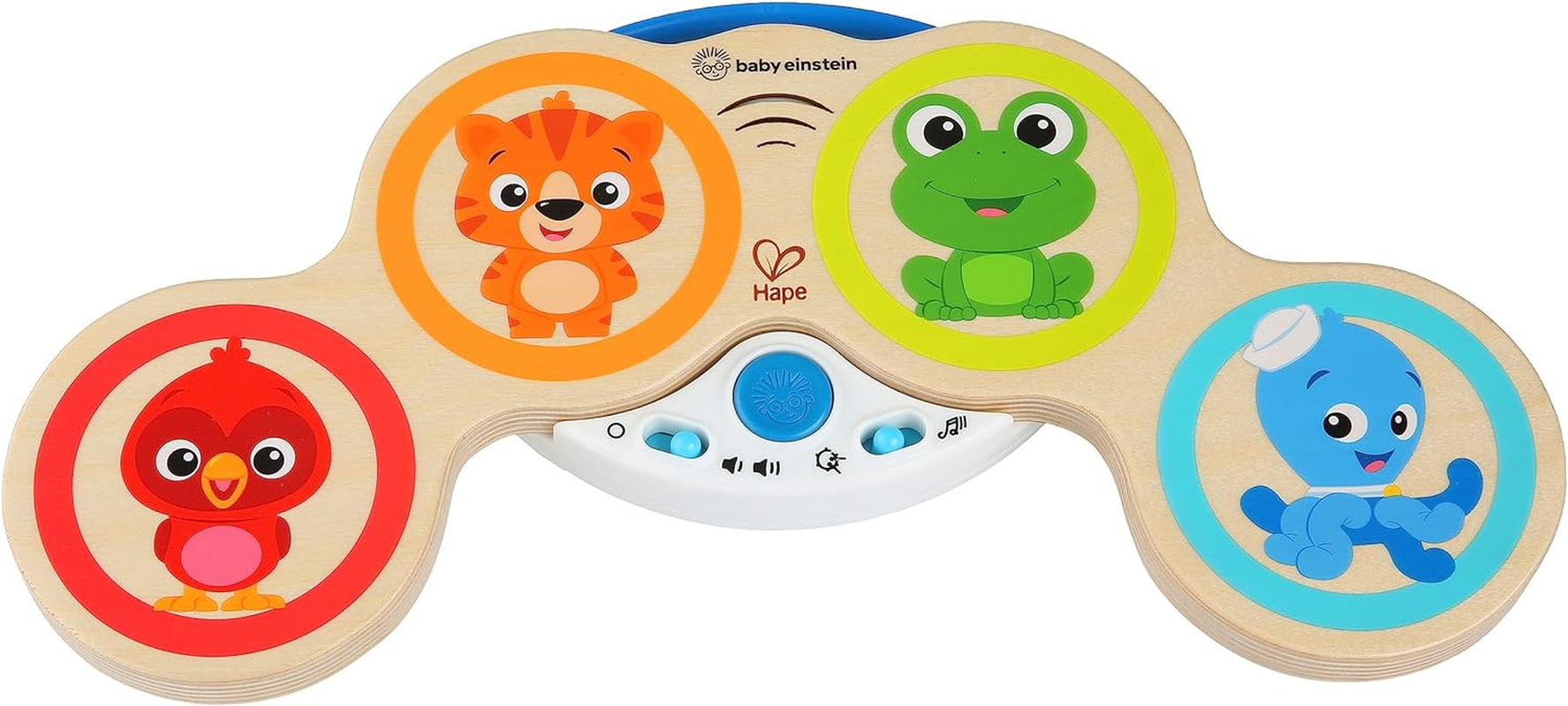 Baby Einstein Magic Touch Drums Wooden Musical Toy, Multi, 920G image number 6