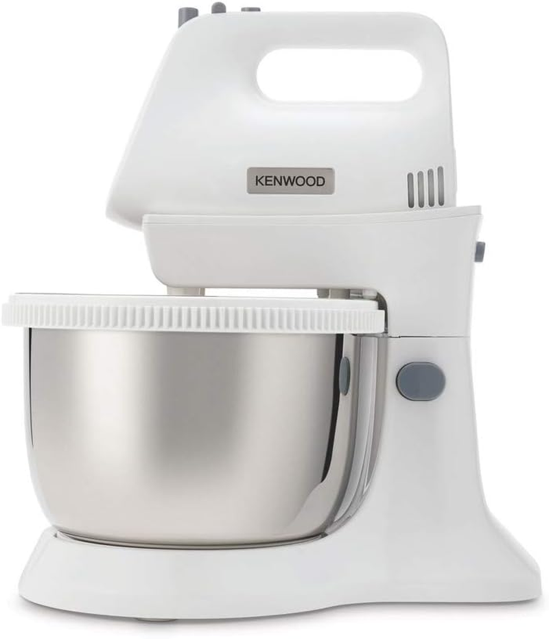 KENWOOD HMP34.A0WH Hand Mixer with Stand 2-In-1 Food Processor Kneading Machine 450 W 3.5 L