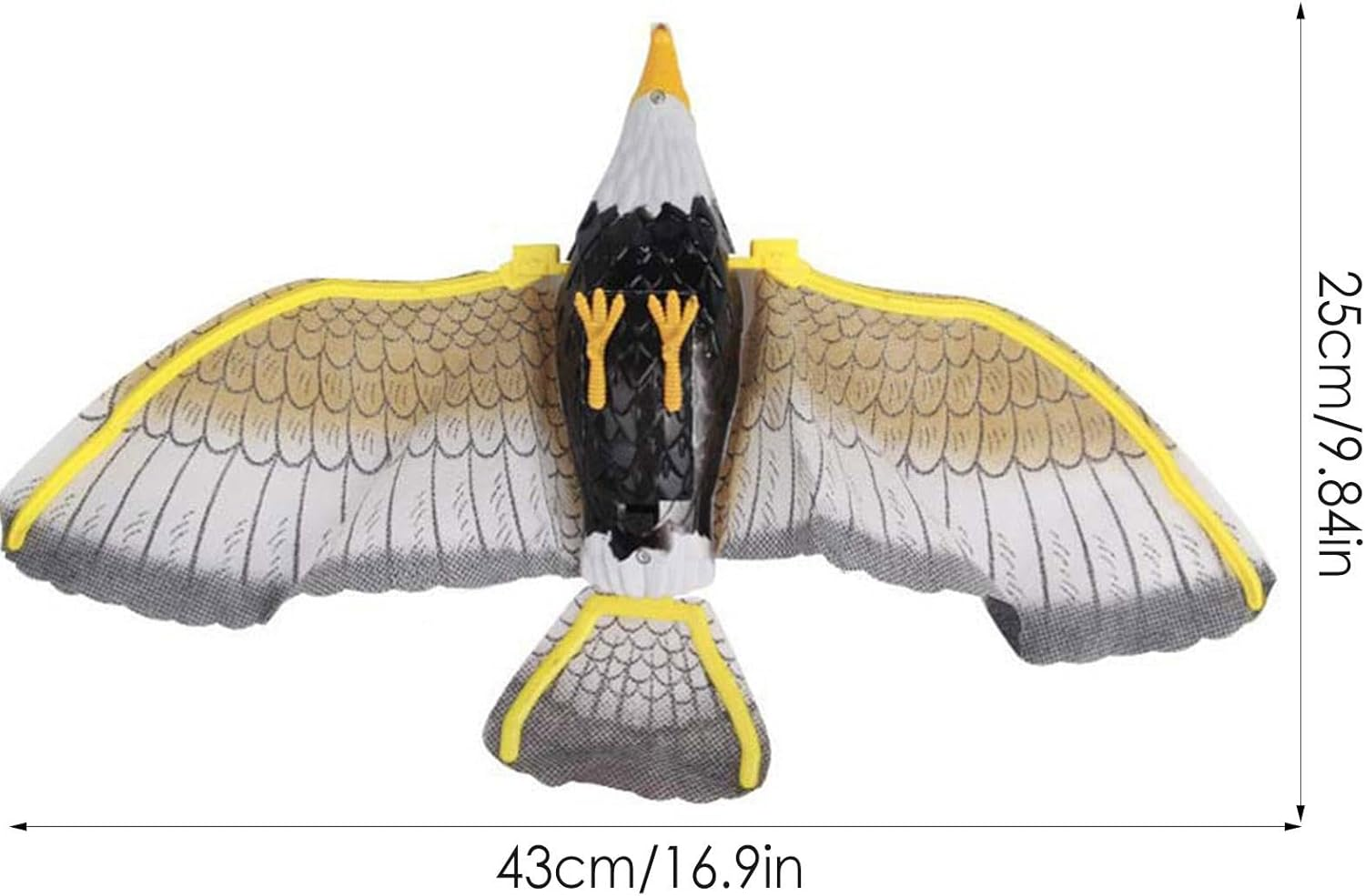 Birds Scaring Eagle Flying Kite - Fake Eagle Decoy - Realistic Pigeon Scarer Device, Flying Falcon Decoy, Outdoor Falcon Garden Decor image number 5