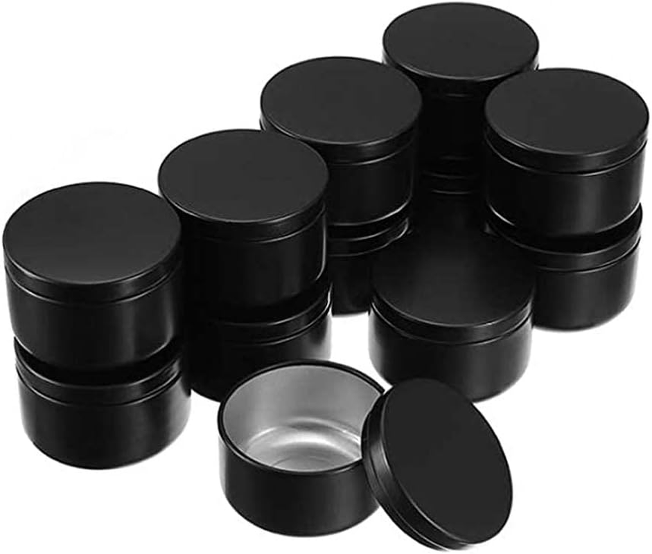 Mnixy 20 Pack 50Ml Pink Aluminum Candle Jars with Sliding Lids, Round, Solid, Snap Closure, High Temp Resistant, Reusable, DIY Candle Making, Crafts, Gift, Tea Candy Storage