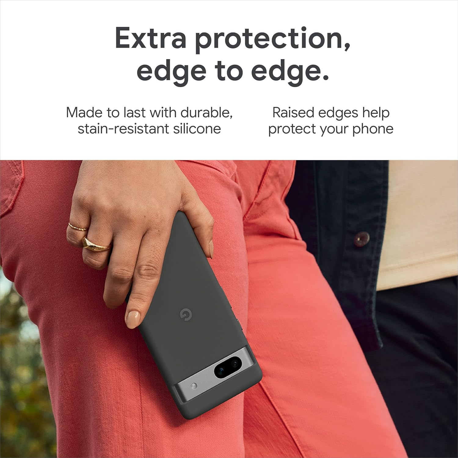 Google Pixel 7A Case - Durable Silicone Android Phone Case - Seafoam image number 5