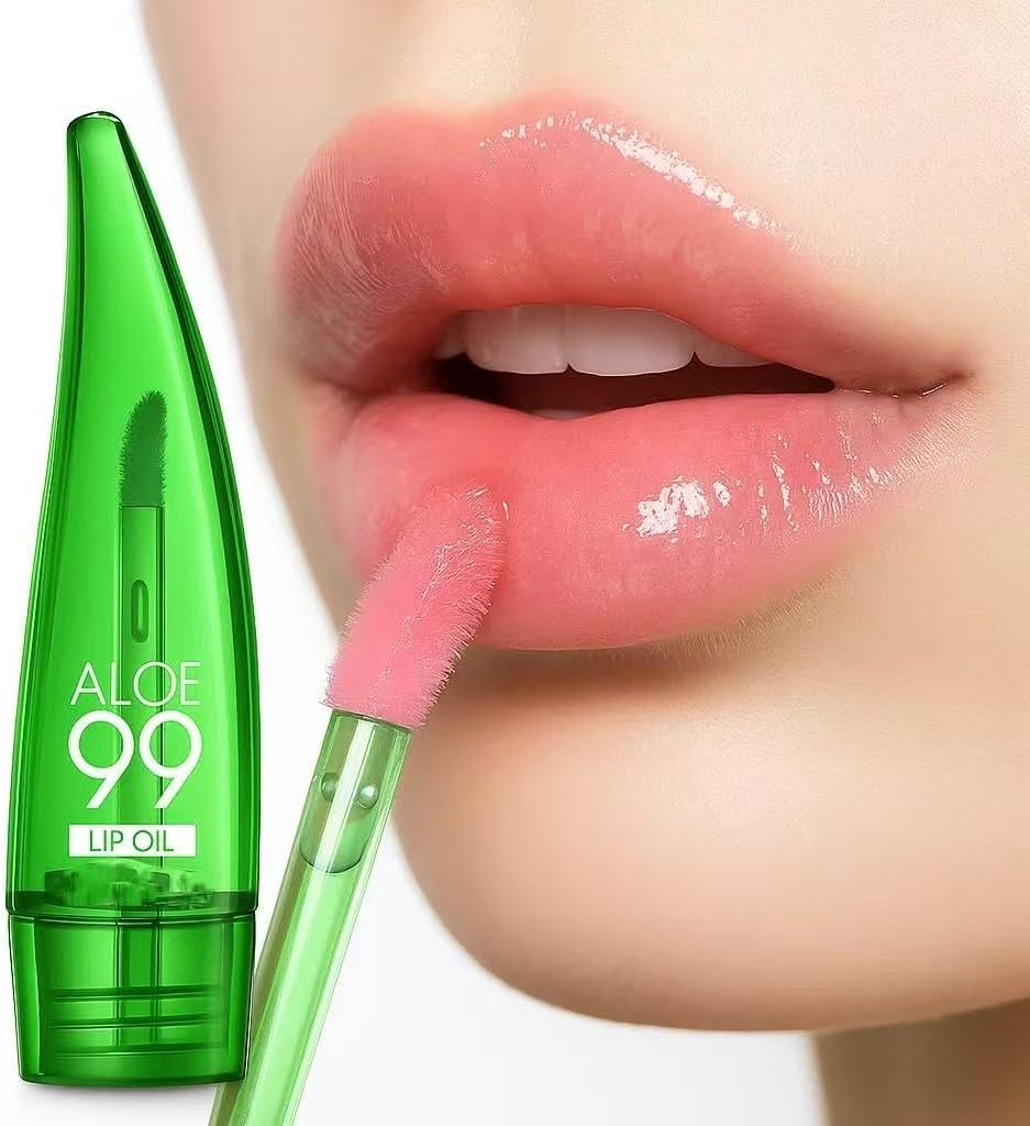 2 Pack Color Changing Aloe Vera Lipstick & Lip Oil Tint &ndash; PH Temperature Reactive Lip Balm Gloss, Long Lasting Moisturising Lip Care, Tinted Plumper Makeup for Natural Pink Glow image number 1