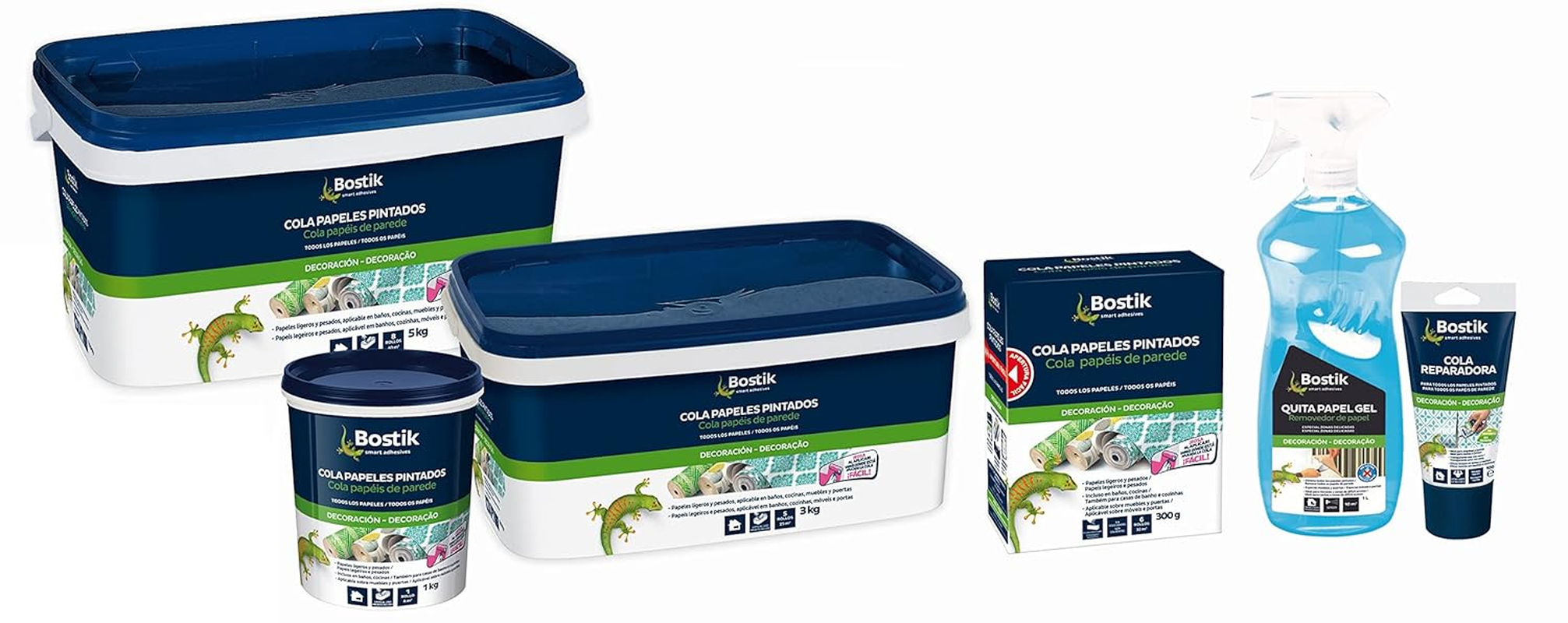 Bostik, Wallpaper Paste All Types of Wallpaper Moisture Resistant Ready to Use with Roller or Brush Wallpaper Paste Pink 3Kg Bottle