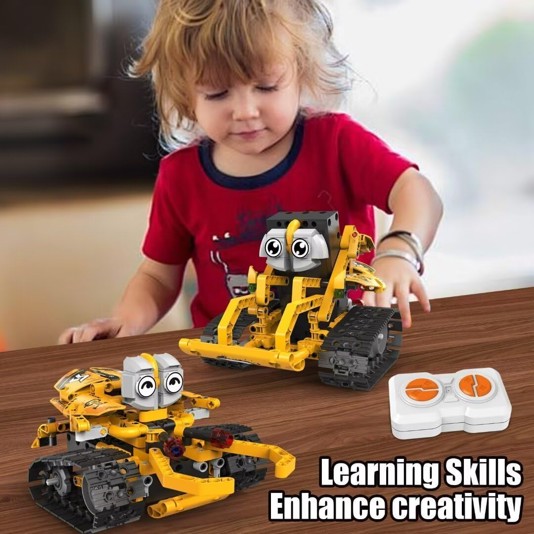 STEM Building Toys, 5 in 1 Remote & APP Control Car Building Blocks Set, Science Kits Creative Gifts for Boys Girls 8-16 (269 Pieces)