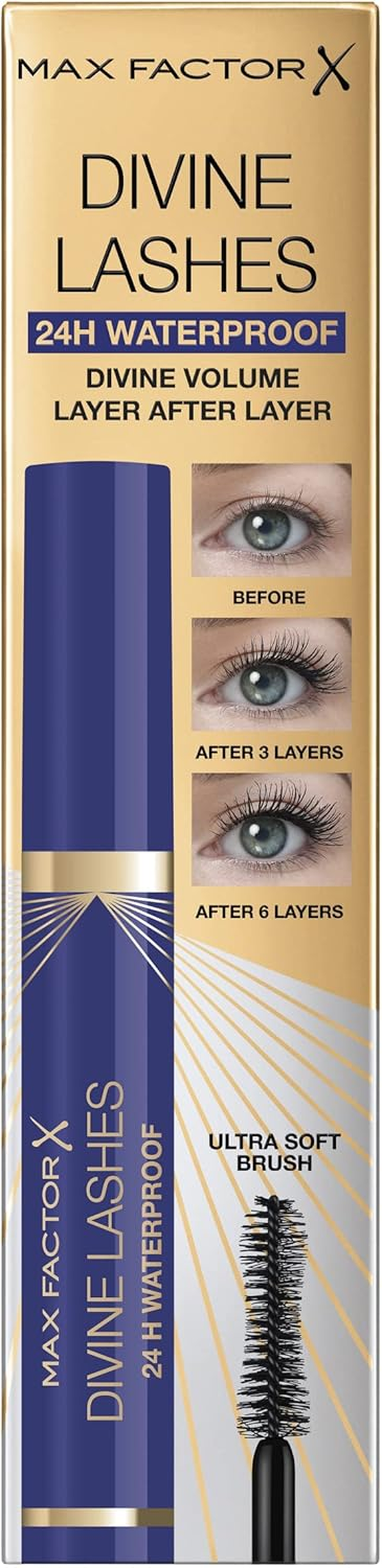 Max Factor Divine Lashes Waterproof Mascara Black 8Ml image number 1