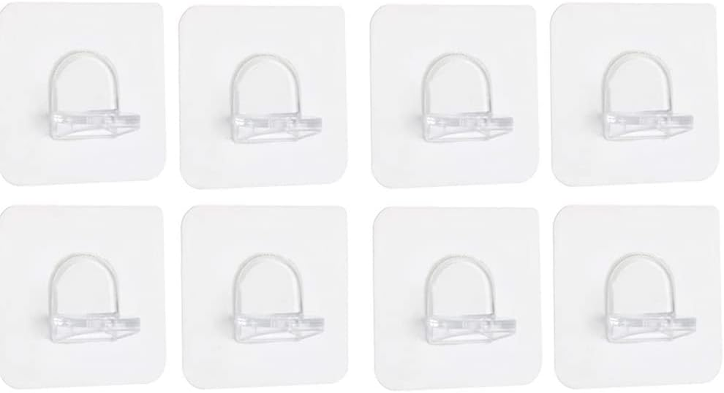 Tophomer 48PCS Adhesive Shelf Support Peg, L-Shaped Support, No Drill Wall Hangers, PP Plastic, Transparent, 6*6Cm, 5Kg Max Load image number 4