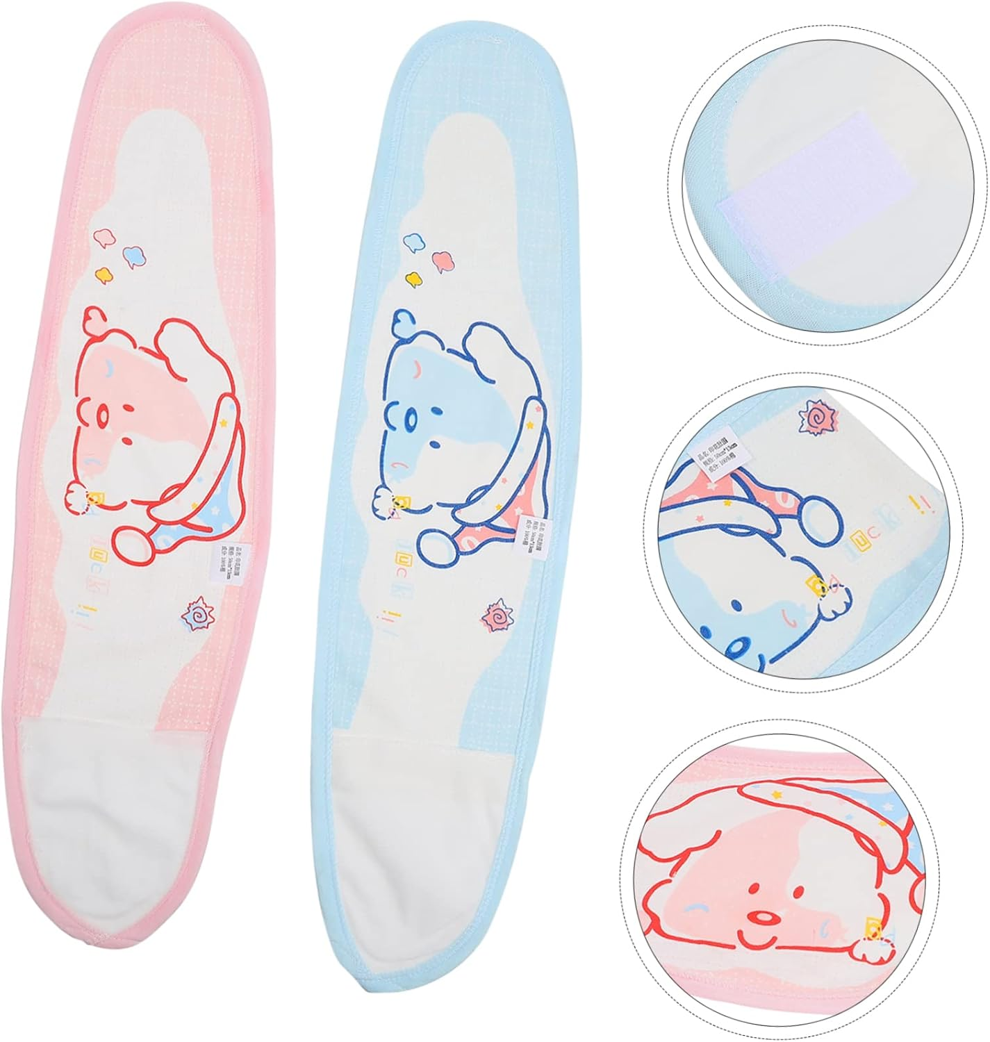 Baby Bellyband and Navel Belt 2Pcs Cotton Newborn Bellybands Soft Breathable Infant Belly Wraps for Newborn Care and Umbilical Protection, Suitable for Babies image number 2