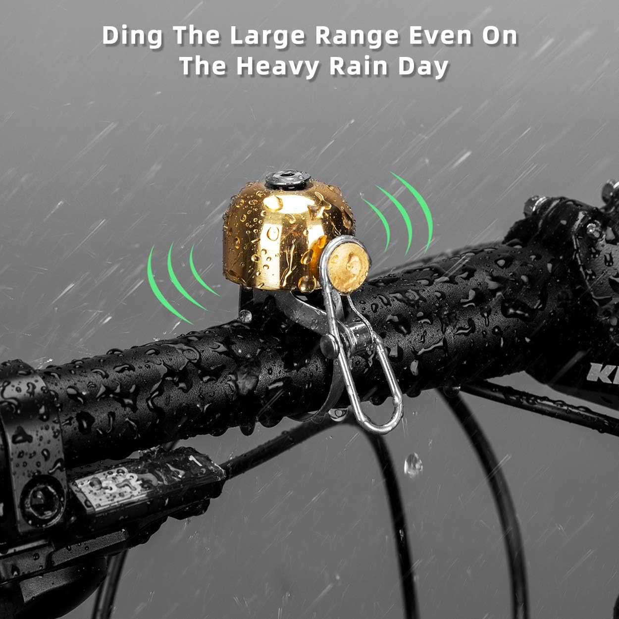 ROCKBROS Bike Bell Classic Bicycle Bell for Bike Ring Bell with Loud Sound Bells for Road Mountain Bike Handlebars Adults image number 1