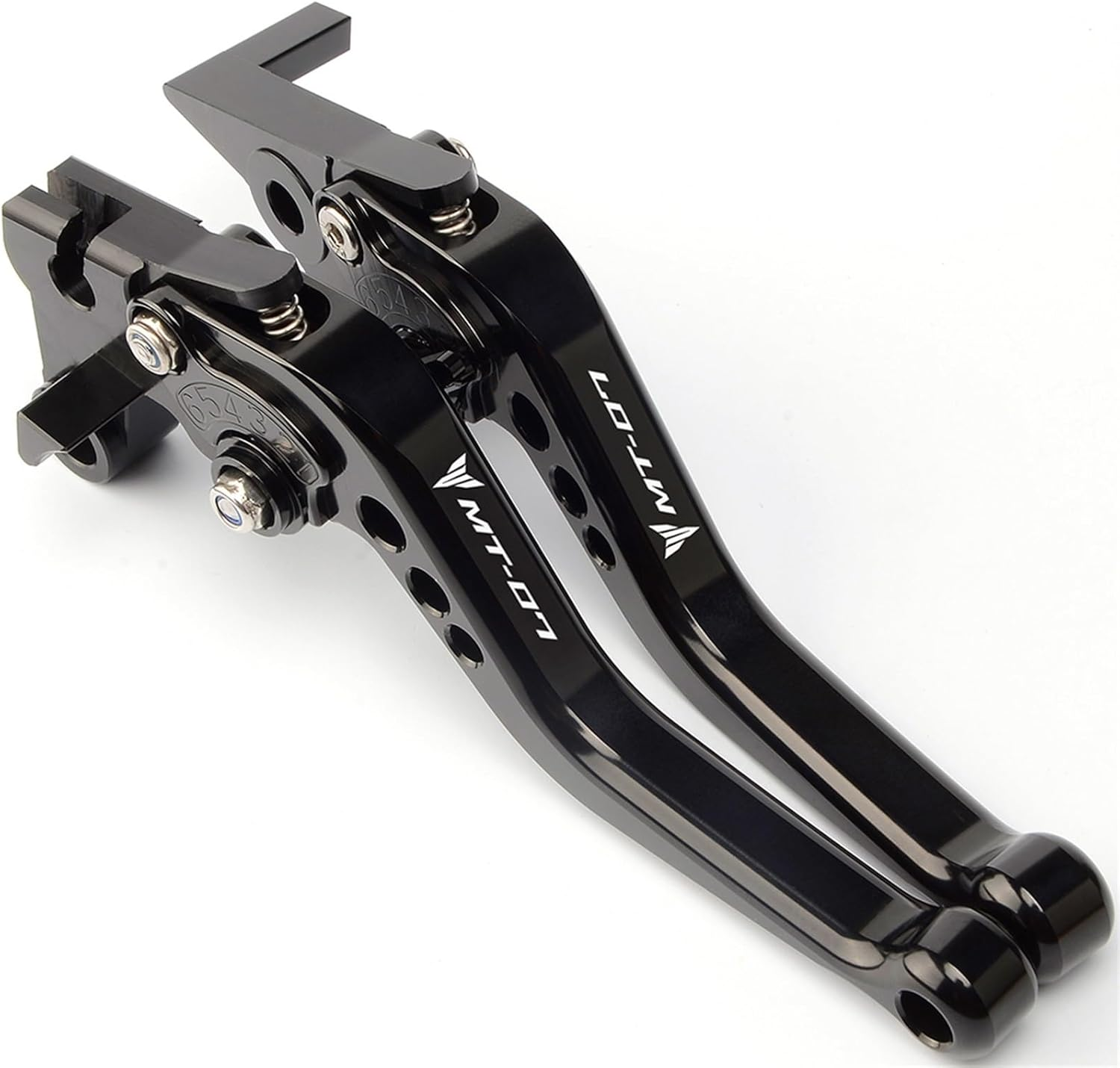 Motorcycle Accessories Brake Clutch Levers for Yamaha MT07 MT 07 FZ07 2014 2015 2016 2017 2018 2019 2020 2021 2022 2023 (Color : Black Blue)