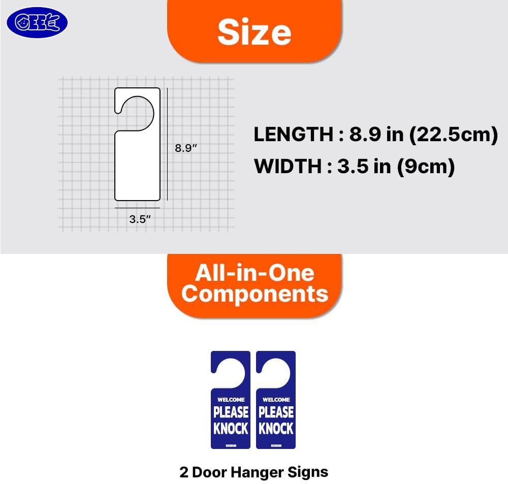 Do Not Disturb Door Hanger Sign (06. Dance, 2 Pack) - 03. Basic, 2 Pack image number 6