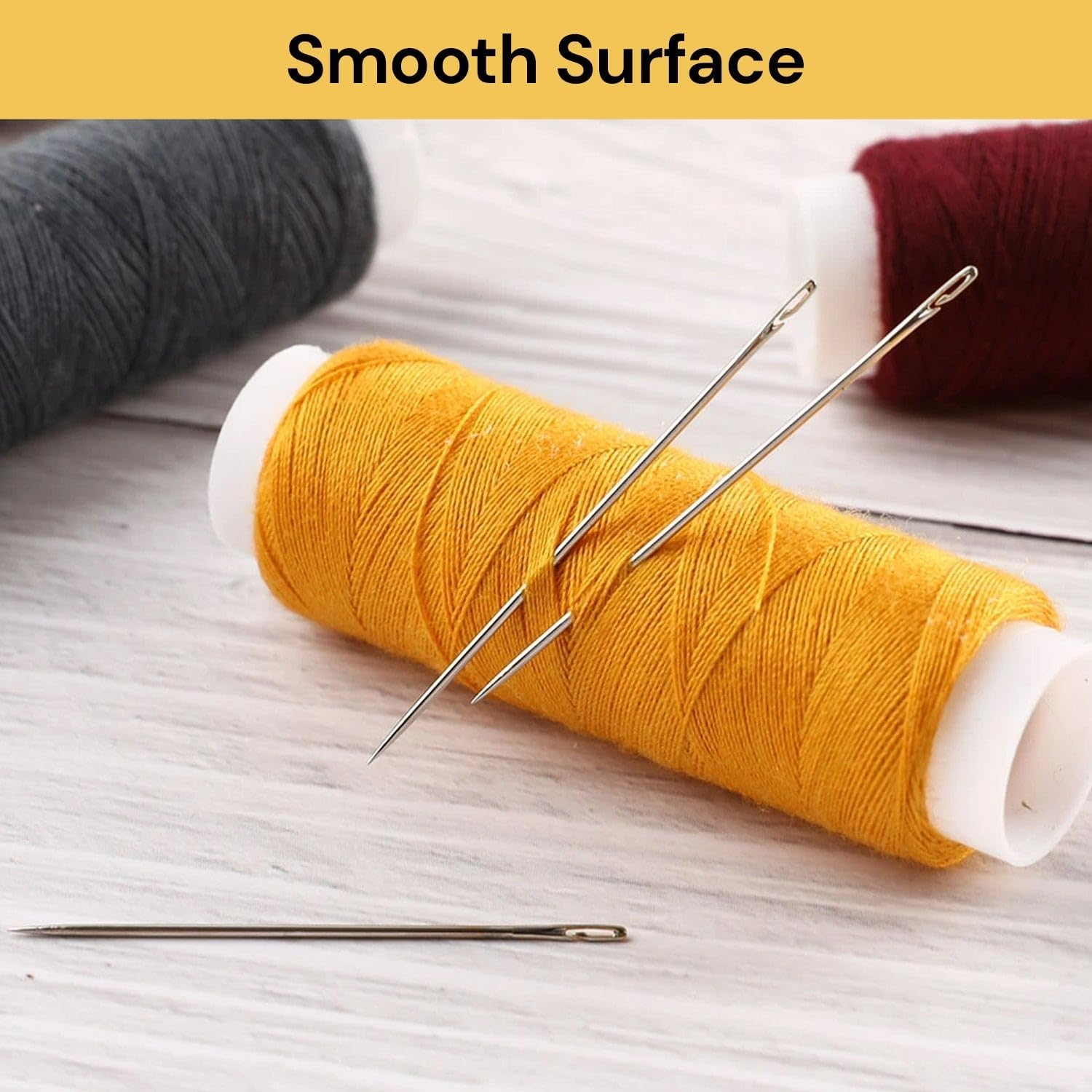 EZONEDEAL 12Pcs Self-Threading Needles, Blind Needles,Needle Threader, Eye Needles for Hand Sewing Needles for Embroidery, Sewing, Quilting, Darning, image number 3