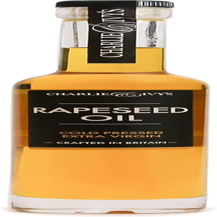 Charlie & Ivy'S Cold Pressed Rapeseed Oil 200Ml - British Cold Pressed Oils - Great to Cook, Dip, Dress and Drizzle image number 1