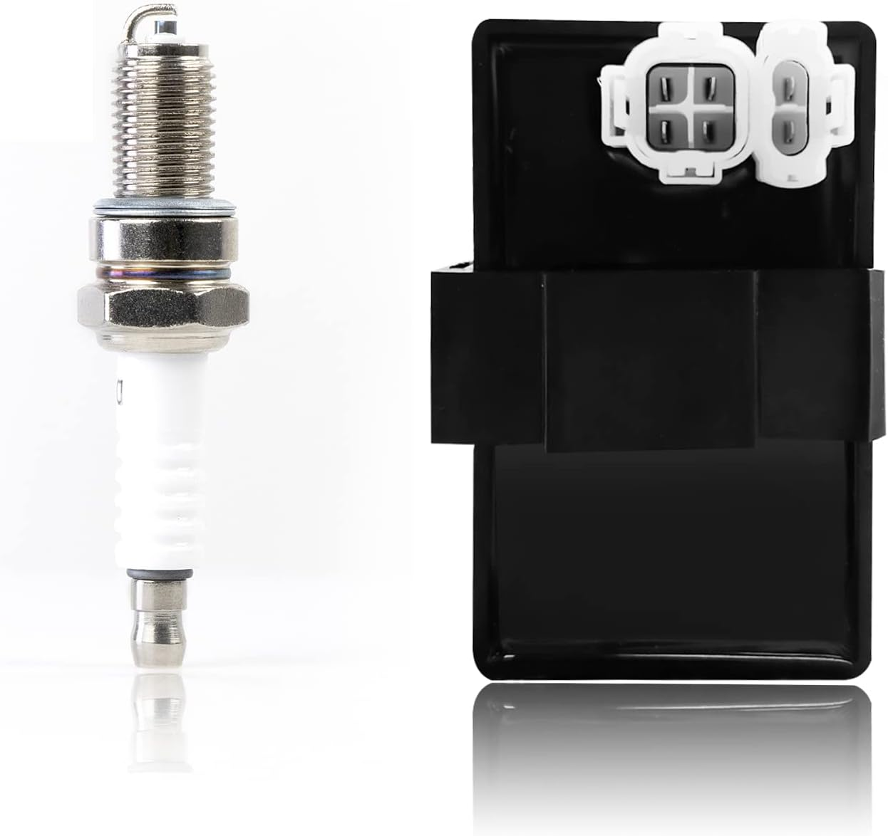 Ignition Coil CDI Box Spark Plug for Honda Fourtrax Foreman 400 TRX400 FW 4X4 1995-1996 Foreman 400 TRX400 FW 4X4 1997-2003 30410-HM7-003 30510-HM7-003 image number 3