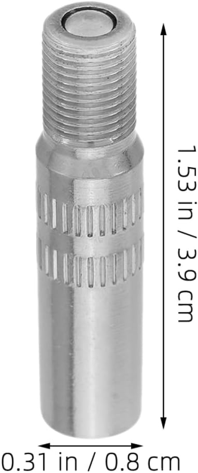 Sosoport 4Pcs Copper Chrome Tire Valve Stem Extenders for Easy Inflation Compatible Dual Wheels Sturdy Automotive Accessories image number 2