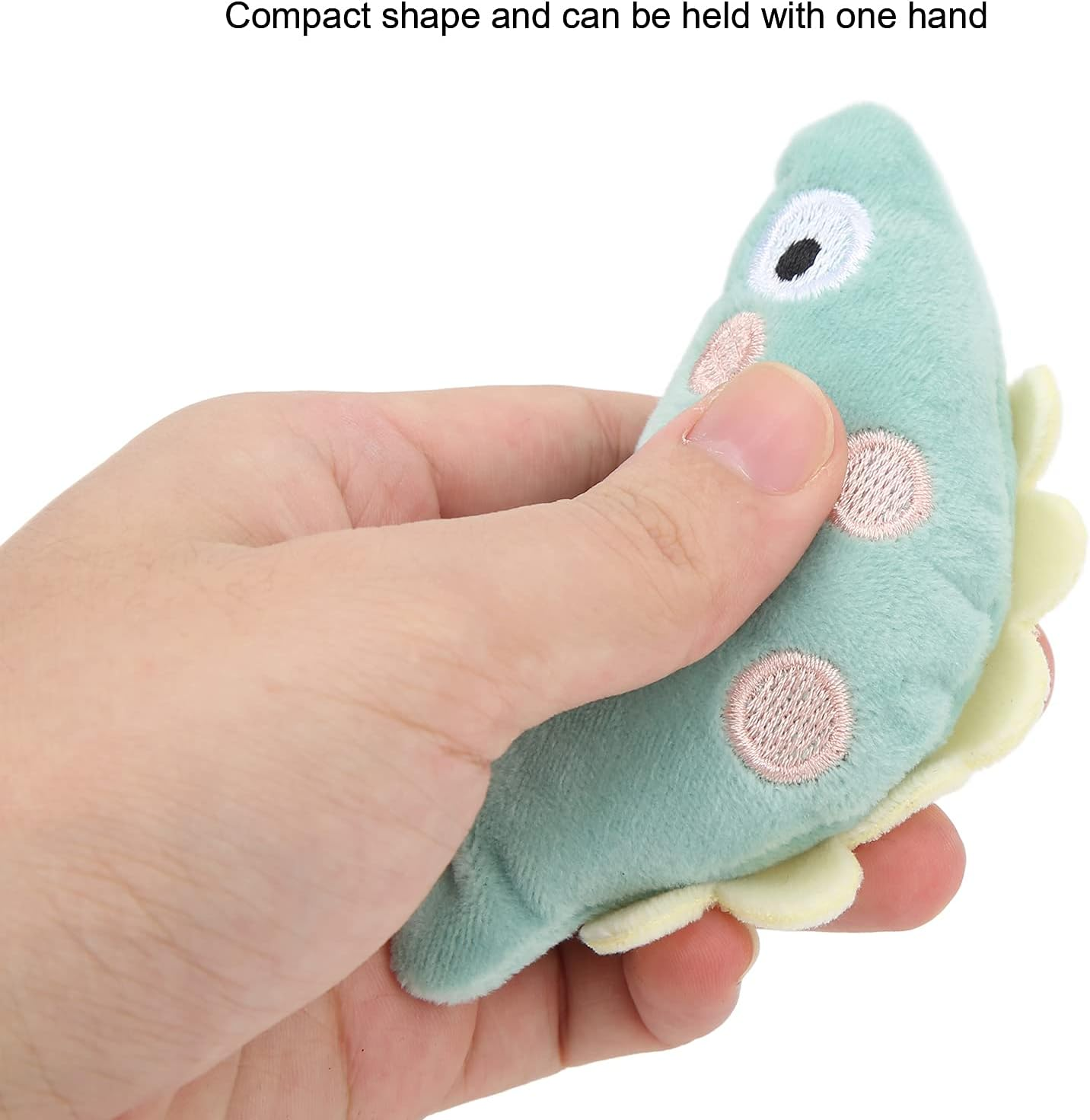 Catnip Plush Cat Toys, Tooth Cleaning Indoor Relieve Boredom and Stress Interactive Kitty Toy, Interactive Cat Kicker Toys Fluffy Kitten Teeth Cleaning Toy for Cats Dogs (Green image number 4