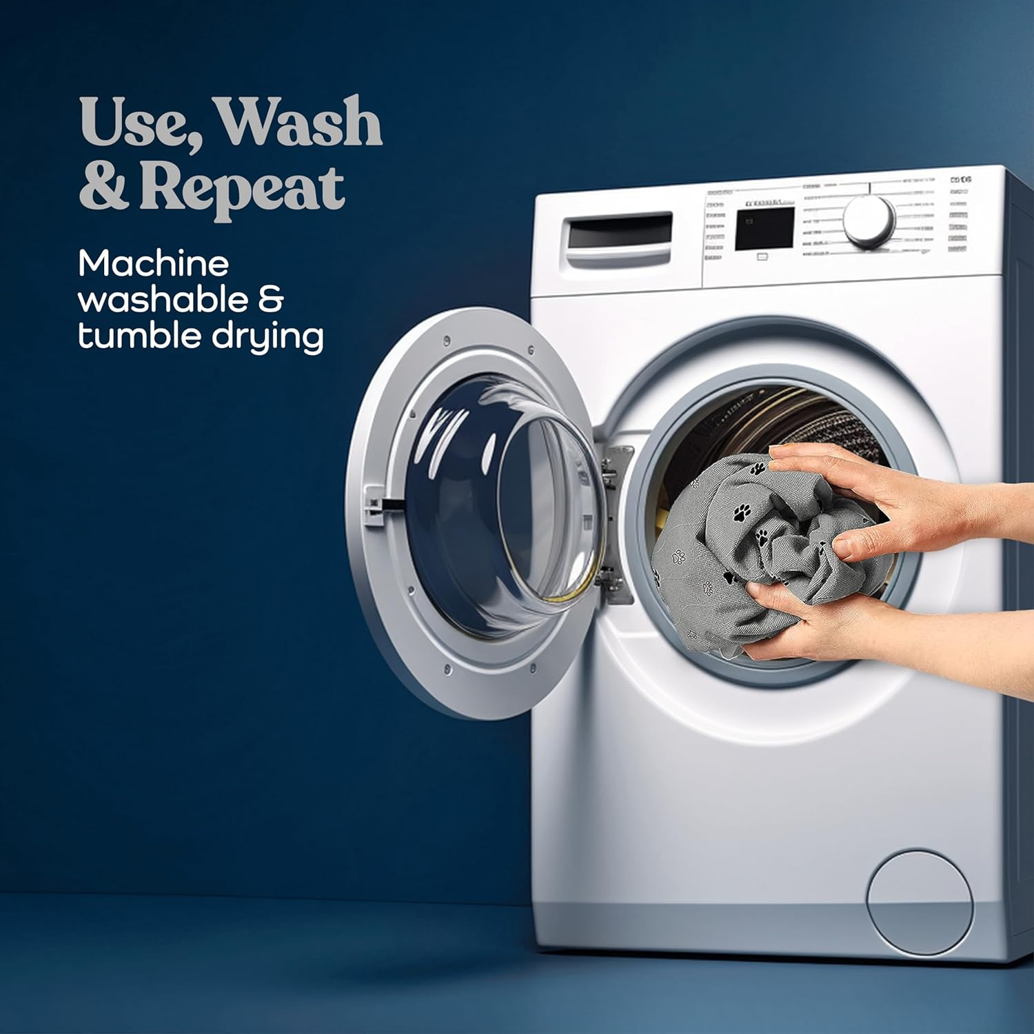 Super Absorbent Washable Pee Pads for Dogs - 2-Pack Superior Reusable Puppy Pads Pet Training Pads &ndash;100% Waterproof Dog Pee Pad Protects against Urine Leakage Non-Slip Grip Prevents Slipping& Bunching image number 5