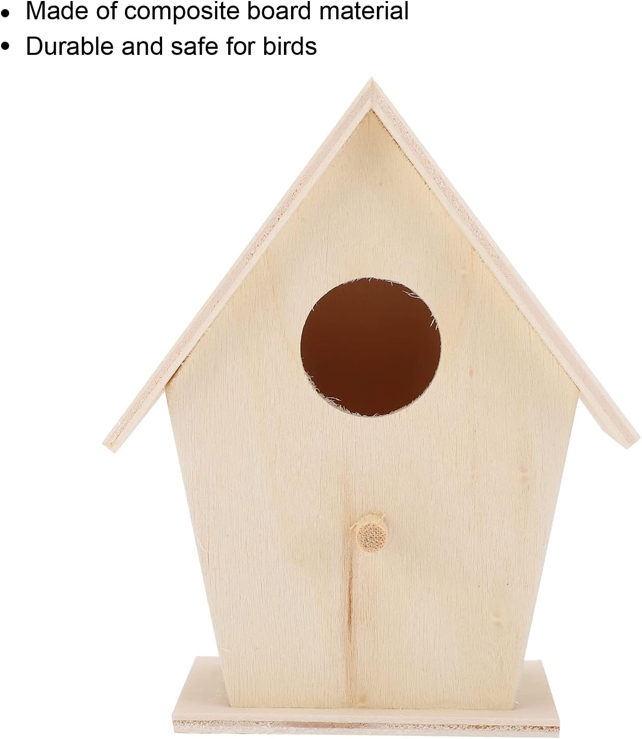 Wooden Bird House, Mini Outdoor Hanging Birdhouse Bird Nesting Box Garden Balcony Courtyard Ornaments, Birds Nests for Parrots Sparrow and Hummingbird(S) image number 2