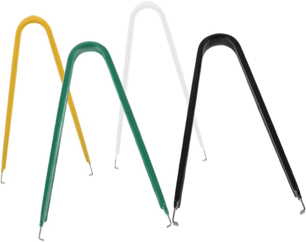 MUCKLILY 4Pcs Car Fuse Removal Tool Stainless Steel Switch Puller for Automotive Fuse Extractor Replacement for Electrical Tools image number 1