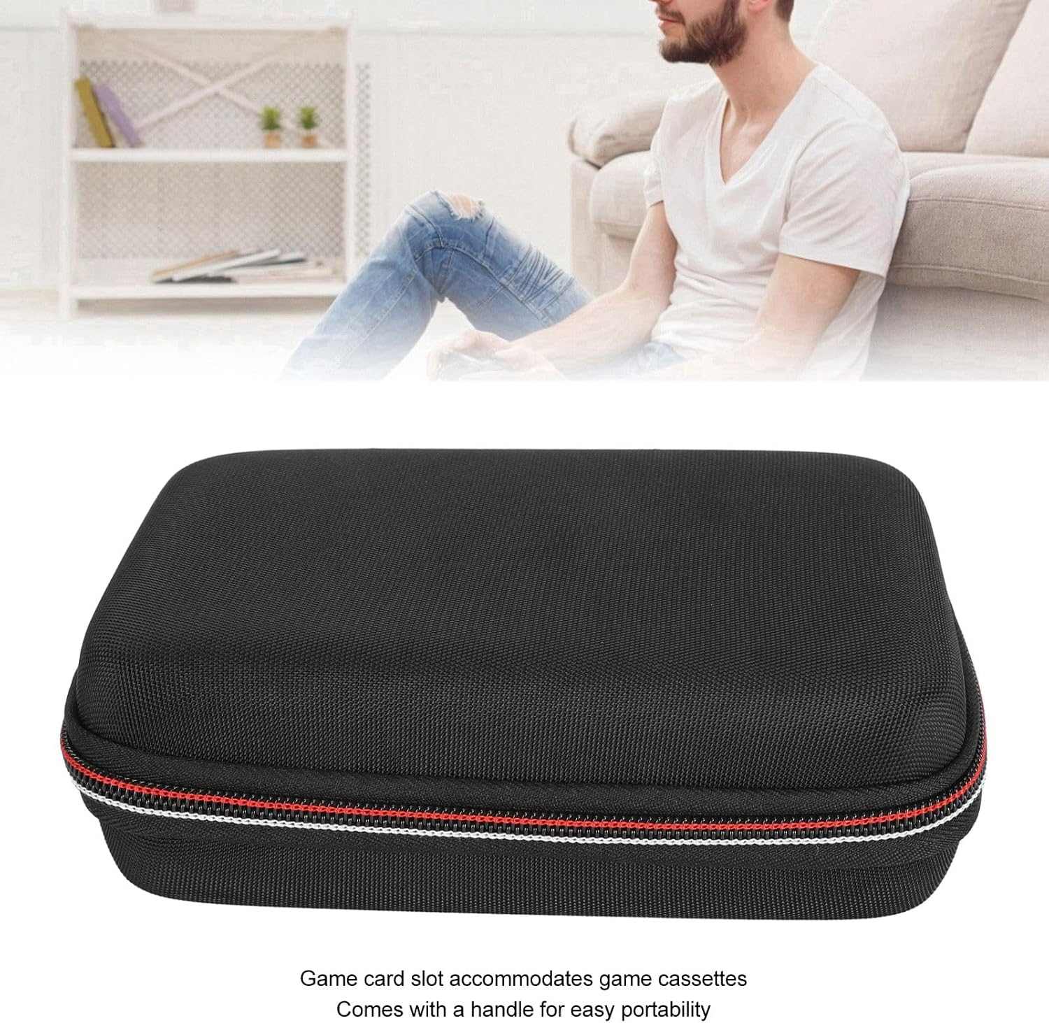 3DS XL Case, Portable Travel Case Pouch Protective Hard Shell for for New 3DS XL 2DS XL Consoles with Game Slots and Zip Pocket image number 2