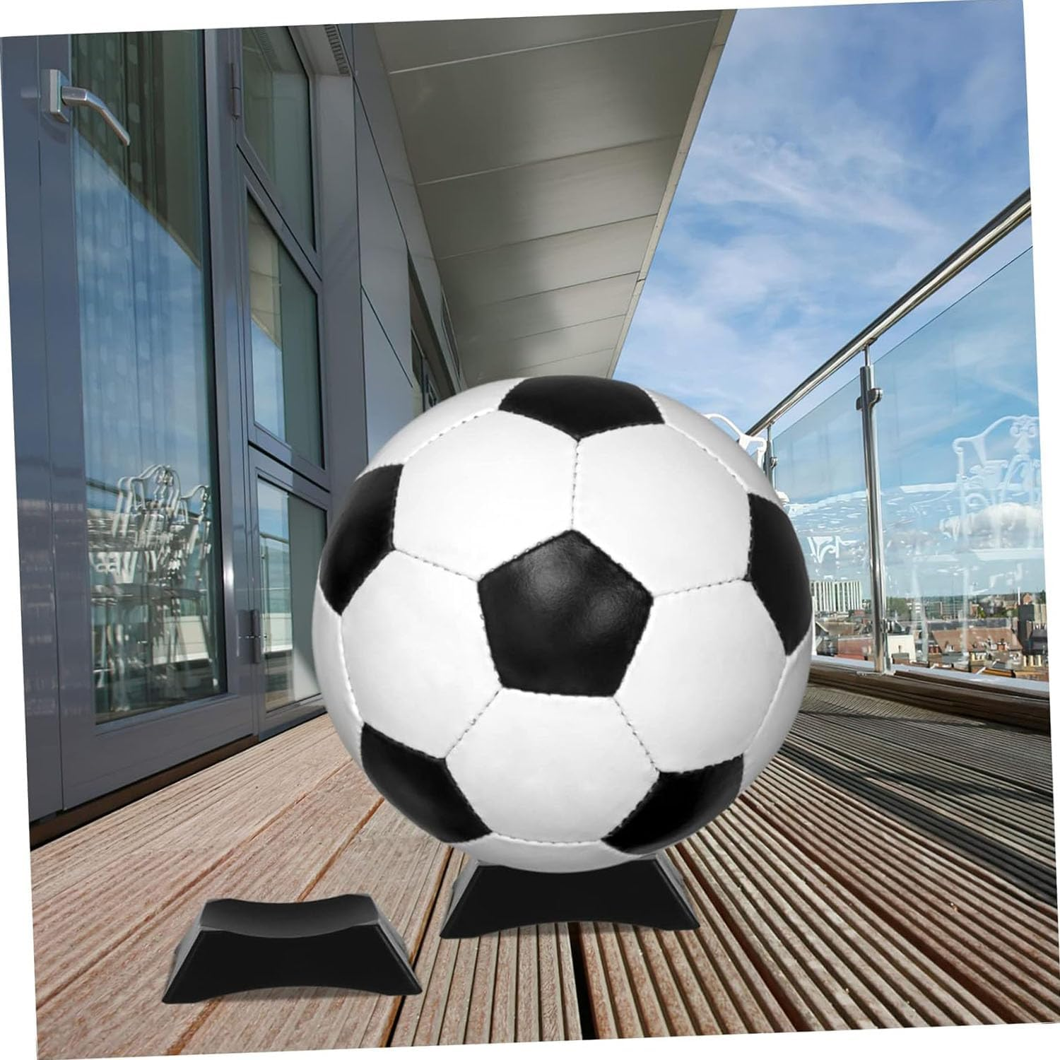 10Pcs Basketball Football Volleyball Plastic Display Stand,Football Display Stand,Basketball Holder,Sport Ball Display Stability Stand(Black) image number 1