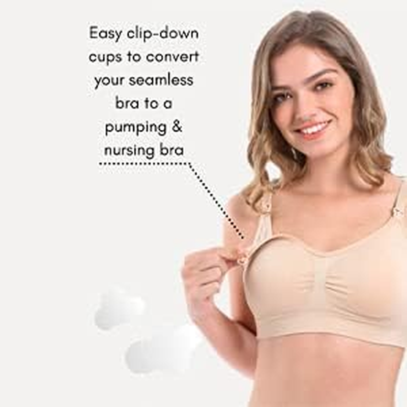 EONIAN CARE Adjustable Nursing Maternity Pump Bra Pumping S M L XL image number 4