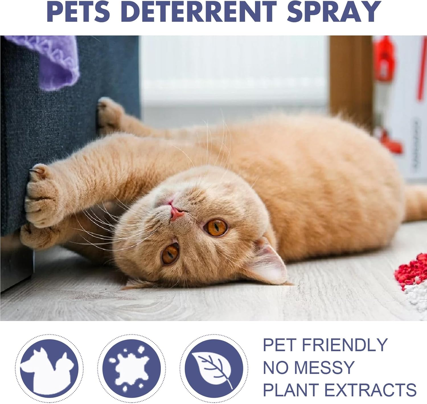 Scratch Protection Spray for Cats, Scratch-Resistant Spray, Scratch Protection for Cats, Dogs, Anti-Scratch Spray for Cats, 50 Ml Cat anti Scratch Spray with Glue on One Side (3 Metres Long and 5 Cm image number 5