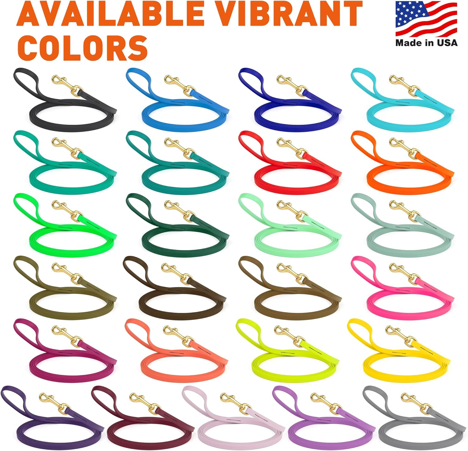 Viper V36330-1 Biothane Working Tracking Lead Leash Long Line for Dogs 2 Colors and 6 Sizes, Black, 1/2" X 33Ft image number 6