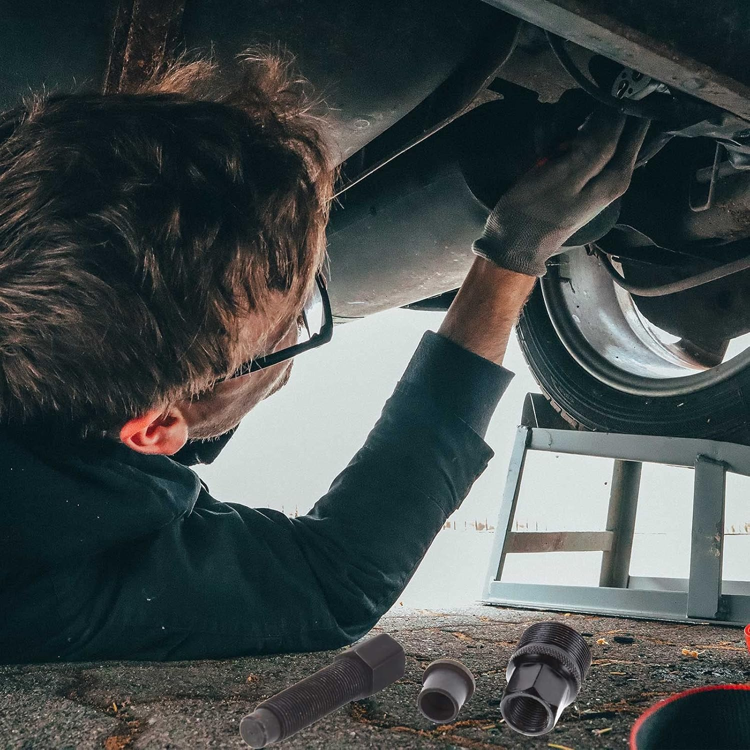 Bicycle Crank Remover, Bicycle Crank Extractor Puller Mountain Bike Crankset Tool Crank Arm Puller Cycling Crank Pulley Tool Crank Removal Tool Square Taper Crank Puller Tool Chainset Removal Tool image number 6